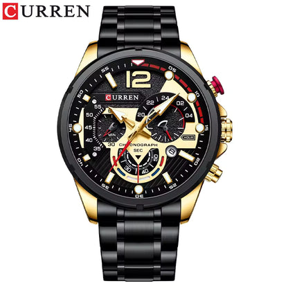 CURREN Quartz Men’s Watch Sport Waterproof